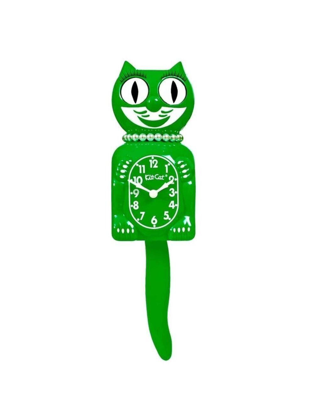 Classic Green Lady Kit-Cat Klock clock